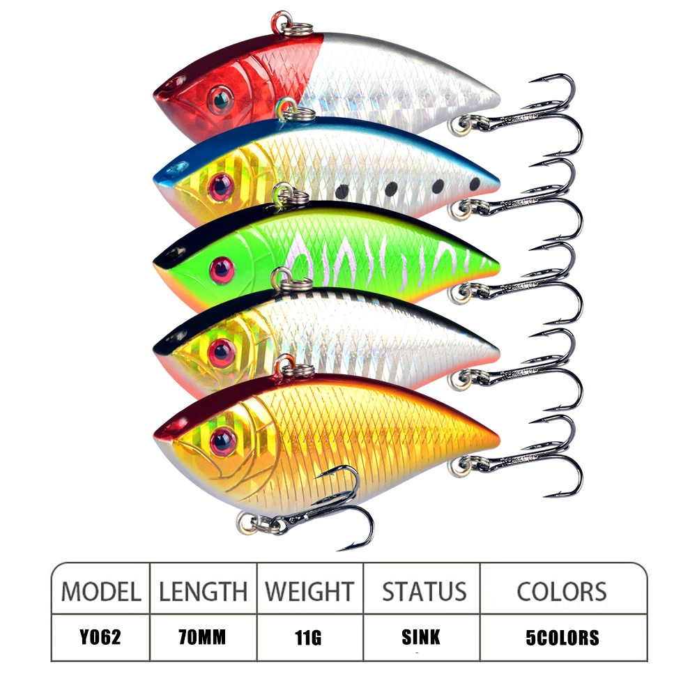 Laser VIB hard bait plastic bait far-spout bait lure bait erect bait erect mouth bait fish bait kill black fish