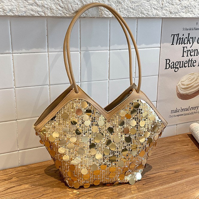 Stylish Sequin Shoulder Bag For Women Versatile Handbag Niche Style_voghion.com