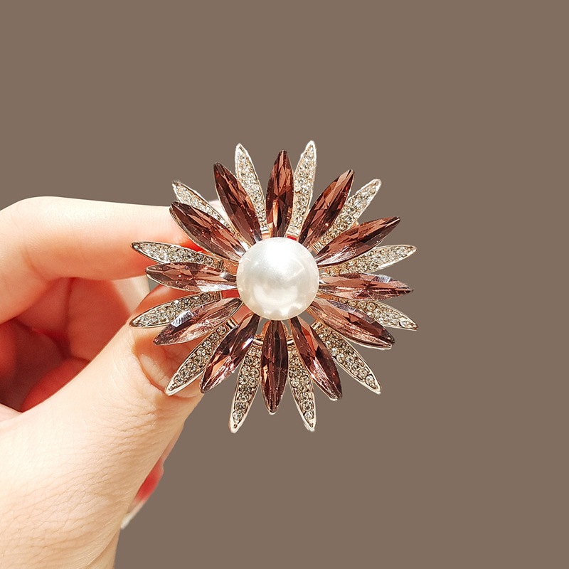 Elegante Barock Filigran Haarbrosche Mit Kristallen_voghion.com
