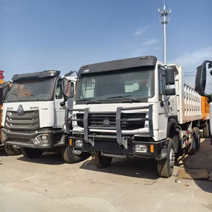 Used Howo 6x4 dump truck, eight-wheel dump truck for mining and construction, suitable for transporting waste materials, and available for export
