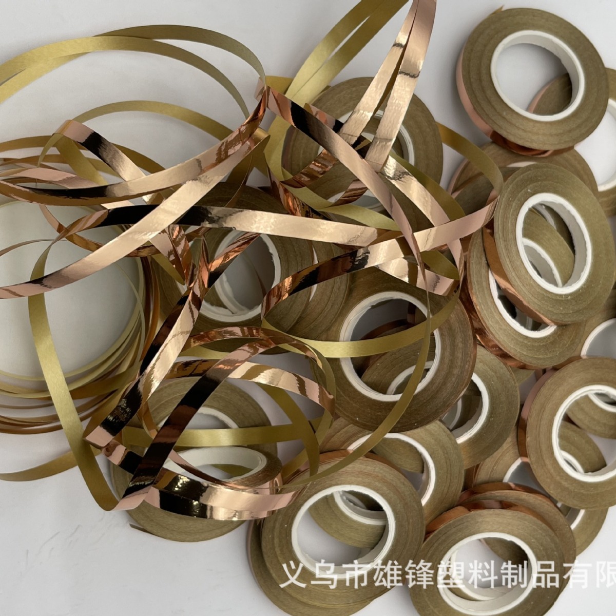 Source Factory Balloon 10m Fit Rose Gold Aluminum Film Ribbon Wedding Supplies Ribbon Latte Art Holiday Rope