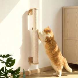 跨境木制猫抓柱墙壁浮动式猫跳台室内猫咪攀爬玩具猫咪磨爪器爬架