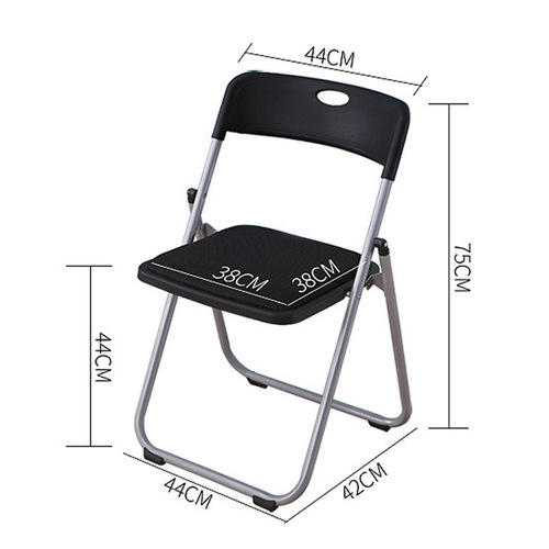 Street stall folding chair household plastic dining chair outdoor portable event conference training staff backrest computer chair