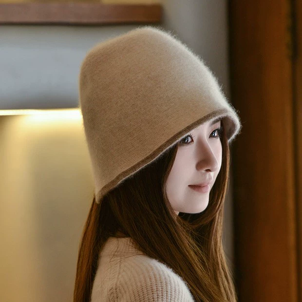 Осень и зима утолщенные чистые кашемировые рыбацкие шапки теплые дикие новые трикотажные шапки