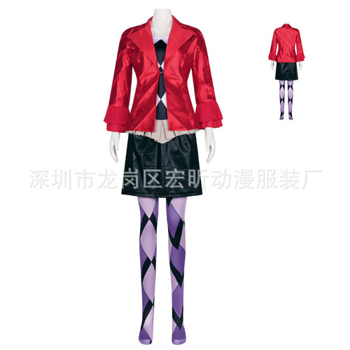 The Same as the Clown 2 Movie Cosplay Costume Female Harley Quinn Halloween New Clown 2 Cosplay Stage Costume
