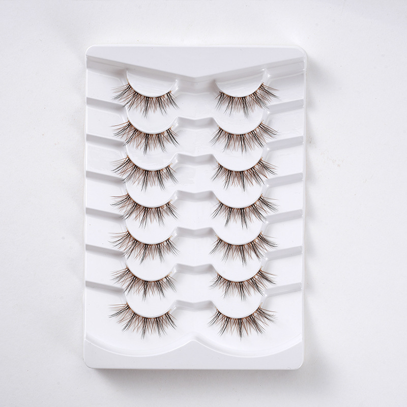 Transparent Stalk One Piece Barbie Brown Upper Eyelashes Little Devil Comic False Eyelashes Thick and Long False Eyelashes