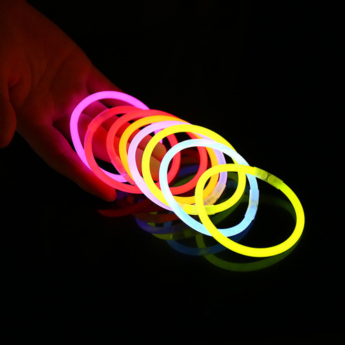 Children's colorful glow sticks, non-toxic, light up and dance with dance props, colorful, night glow, silver light sticks, fluorescent sticks
