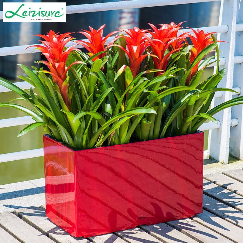 Jardinera Rectangular Autoabsorbente de Plástico PP, Autoabsorbente, para Hotel y Pasillos