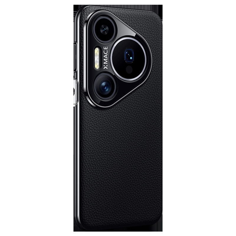 新しい Huawei Pura80Pro+ 電気メッキレザー携帯電話ケース p80ultra ライト高級オールインクルーシブ落下防止シースに適しています|undefined