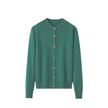 春秋款妈妈装针织衫圆领绣花小开衫上衣外套中老年外搭早秋款长袖