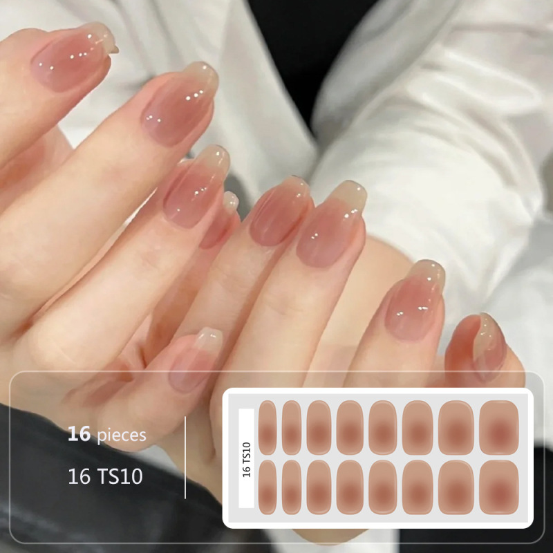 Internet Celebrity's Same Gradient Light-Free Gel Manicure Stickers Candy Color Summer Nail Stickers Nail Polish Film Long-Lasting Waterproof Internet Celebrity's Same Gradient Light-Free Gel Manicure Stickers Candy Color Summer Nail Stickers Nail Polish Film Long-Lasting Waterproof