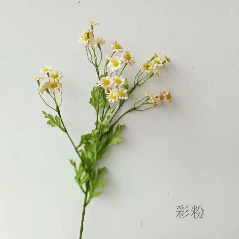 洋甘菊小雏菊仿真花束假花仿真花摆设高级感逼真菊花干花婚庆用花|undefined