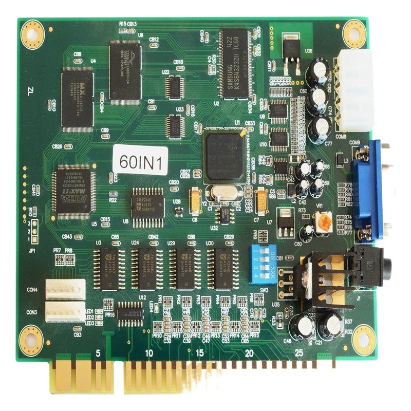 Versión de exportación Versión en inglés 60-en-una máquina de juego placa base placa de circuito 60in1 Tablero de programa tablero de juego de máquina de doble filo