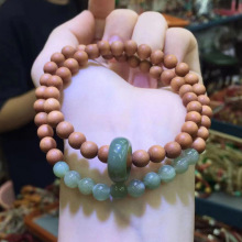 直播货源批发老山檀香手串崂山檀木莲花手链文玩珠饰品念珠佛珠