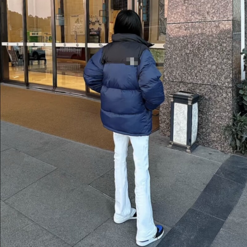 高版本北家1996刺绣羽绒服国标80绒面包服经典男女情侣款冬季外套|undefined