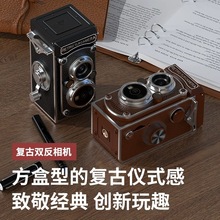 复古双反相机手动摇杆仿真ccd学生入门级旅游便携式胶片数码相机