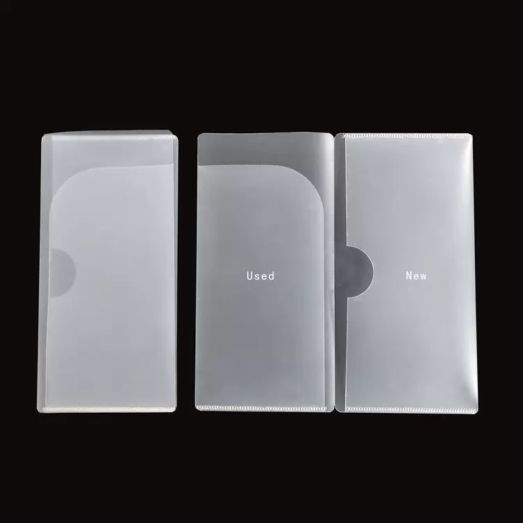 A5文件套文件保护套说明书L型单片夹单页塑料三边封套口罩夹名片