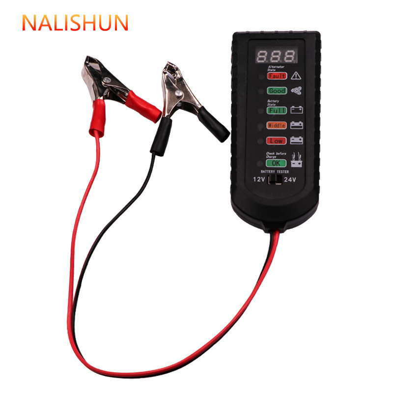 Detector de batería, probador de batería de automóvil, instrumento de medición de batería, arranque
