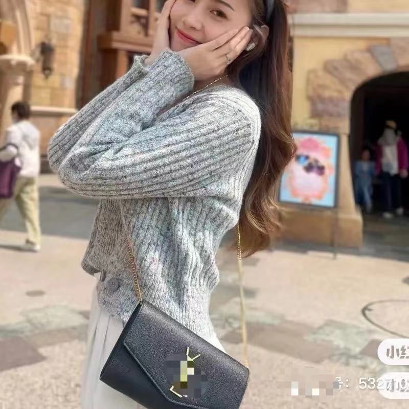 2023 New Model Caviar Leather Women's Clutch Bag, Shoulder Bag, Crossbody Bag, Chain Bag, Simple and Stylish