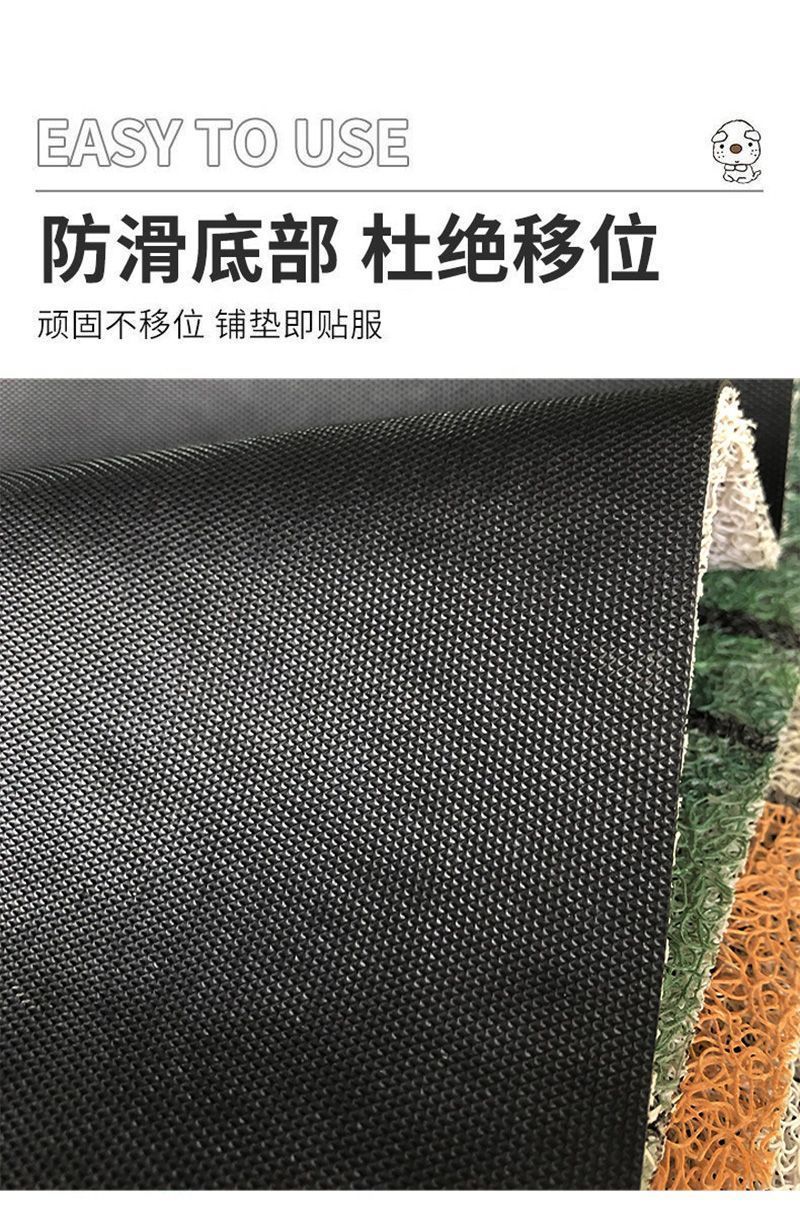 Dropshipping Cartoon Car Silk Loop Floor Mats Universal Cute Washable Anti-Dirt Single-Piece Car Mat