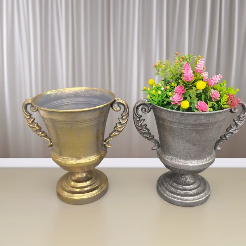 Украшение дома настольное металлическое украшение для цветочной композиции цветочный горшок креативный Ретро Простой стиль украшение обеденного стола