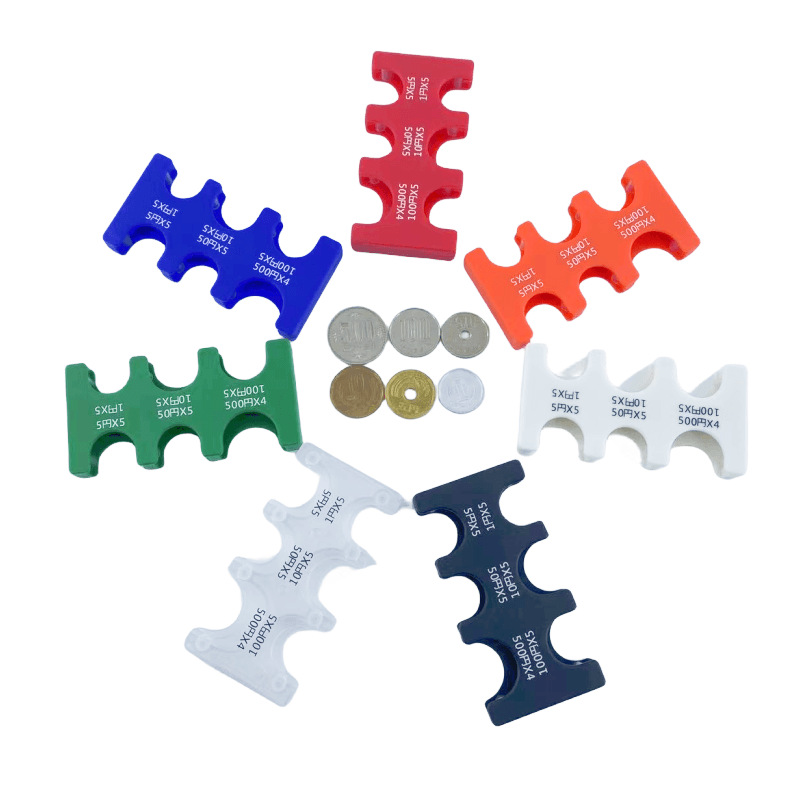 Cartera pequeña para hombre, clip de moneda de plástico, billetera de almacenamiento de clasificación de monedas para automóvil, monedero portátil para mujer de gran capacidad para hombre