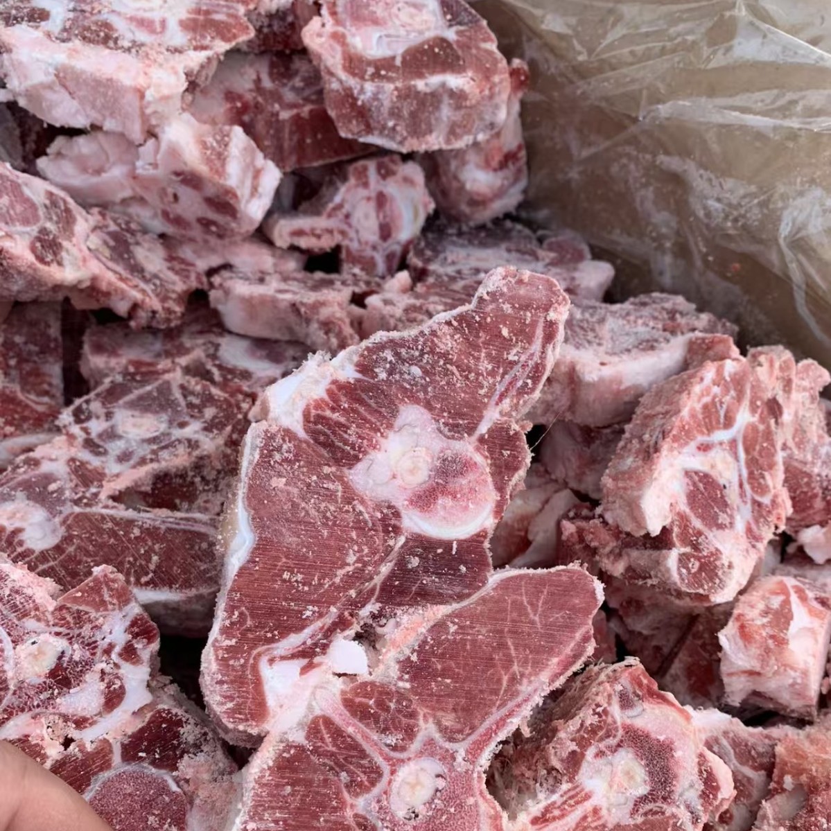 内蒙羊蝎子20斤多肉冷冻生鲜火锅羊骨头羊脊骨新商用批发整箱