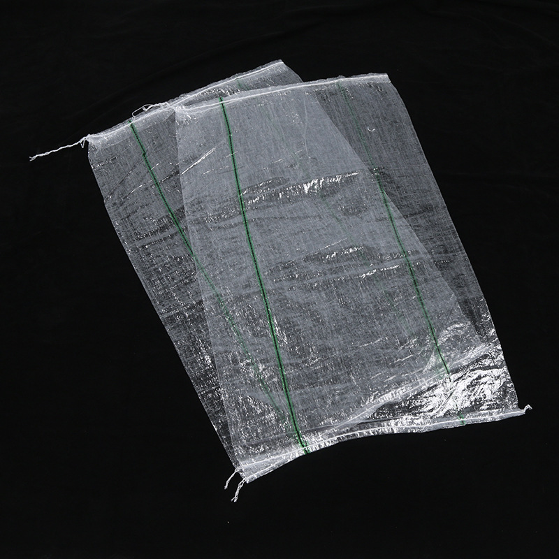 Bolsa de tejido productos agrícolas melón, frutas y verduras bolsa de tejido bolsa de embalaje PP plástico transparente bolsa de embalaje de maní de patata personalizada