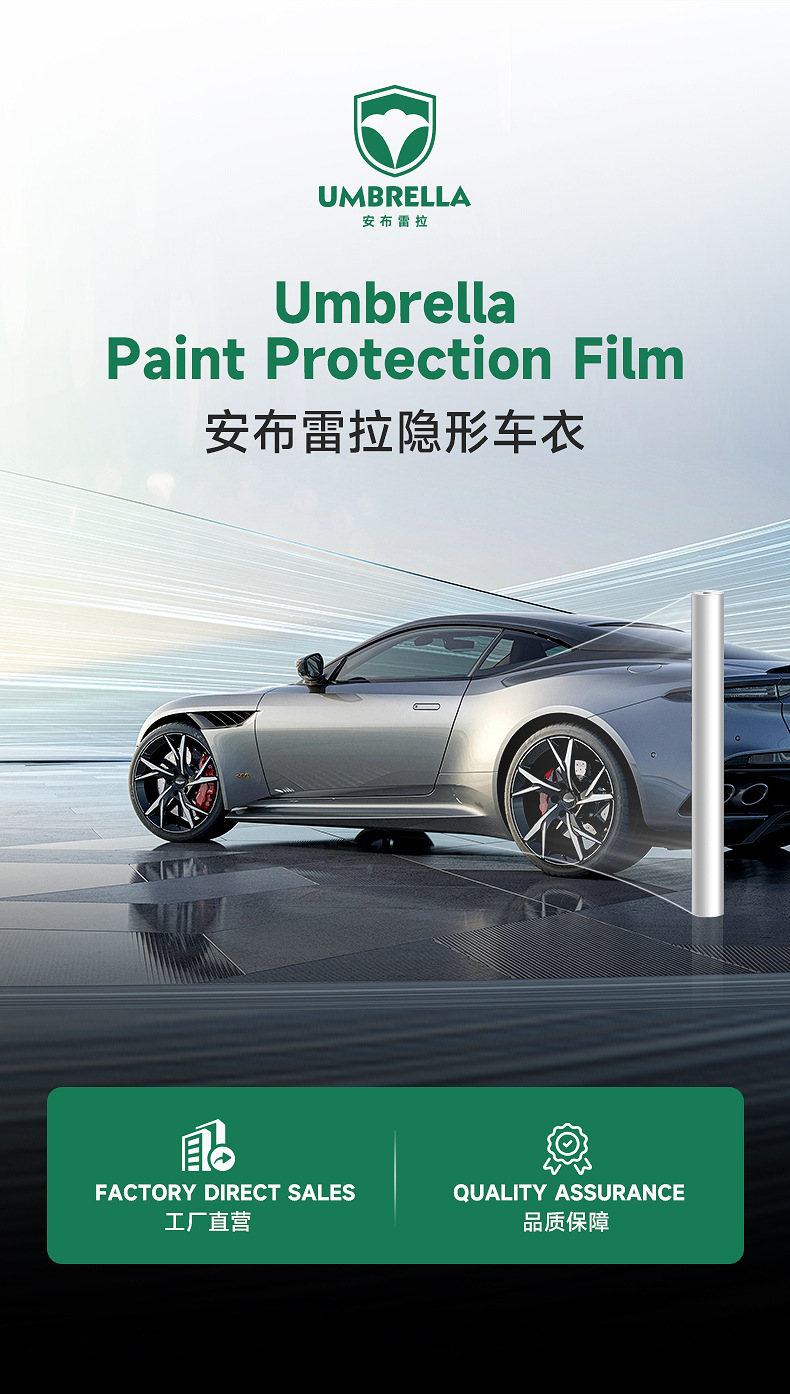Tpu Invisible Car Cover, Car Paint Protection Film, Ppf, Self-Recovering, Anti-Scratch, Anti-Yellowing, Anti-Dirt, Transparent Protective Film