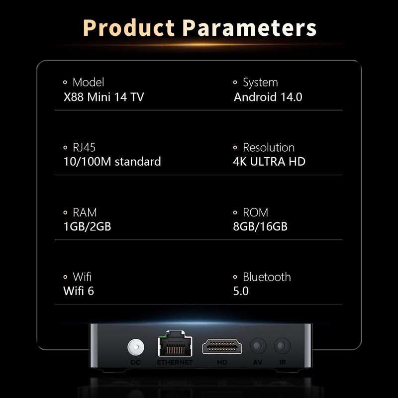 クロスボーダー X88mini 14 TV Android 14 RK3518 HD Bluetooth WiFi TV ボックス TV セットトップ ボックス|undefined