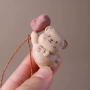 雕刻手工卡通可爱手机挂