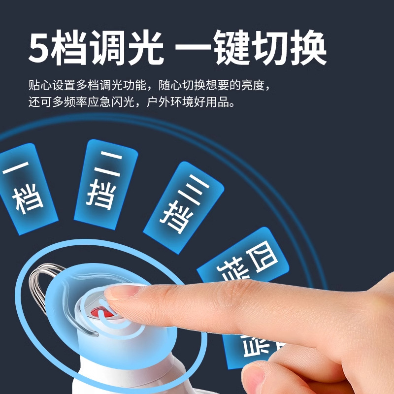 Bombilla de carga LED, puesto de mercado nocturno móvil para el hogar, iluminación de puestos, batería de larga duración, luces de campamento al aire libre de emergencia