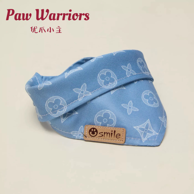 Pet Saliva Towel Summer Thin Scarf Puppy Bib Teddy Bichon Corgi Accessories Trendy Big Dog Triangle Scarf