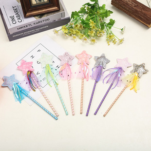 New cross-border children's pretty girl fairy magic stick five-pointed star funny cat stick children's toy atmosphere props