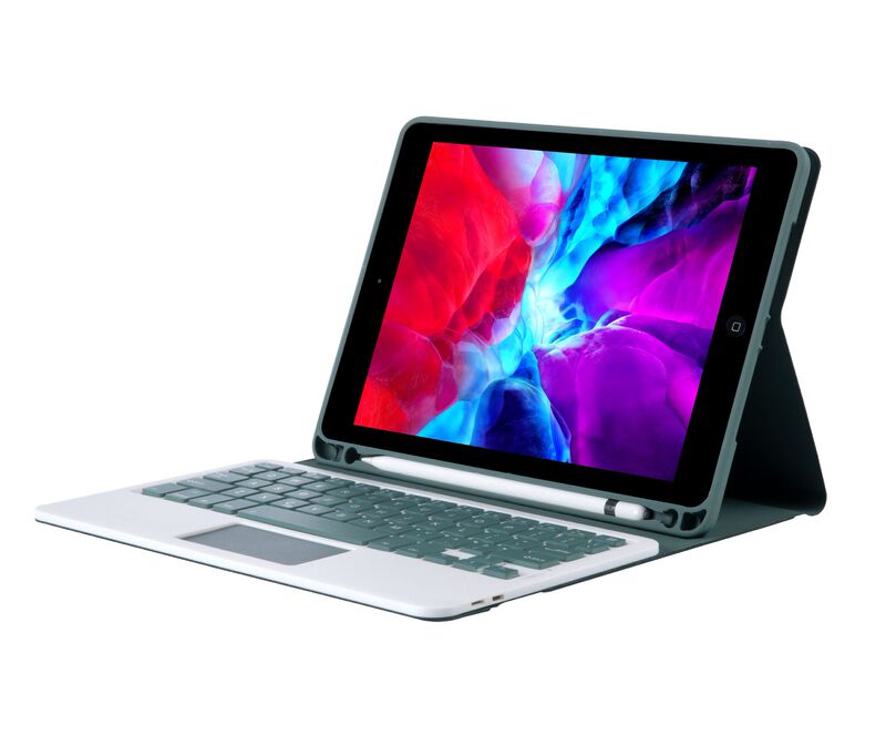 Suitable for ipad 10.9inch 11inch Shared Pen Nest Style Separates Colorful Leather Case Touch Mouse Bluetooth Keyboard