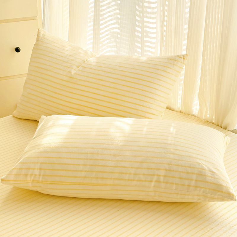 Cubierta de cama de algodón lavado grueso Cubierta protectora de colchón de color sólido Cubierta de cama Cubierta antipolvo Cubierta de cama con todo incluido