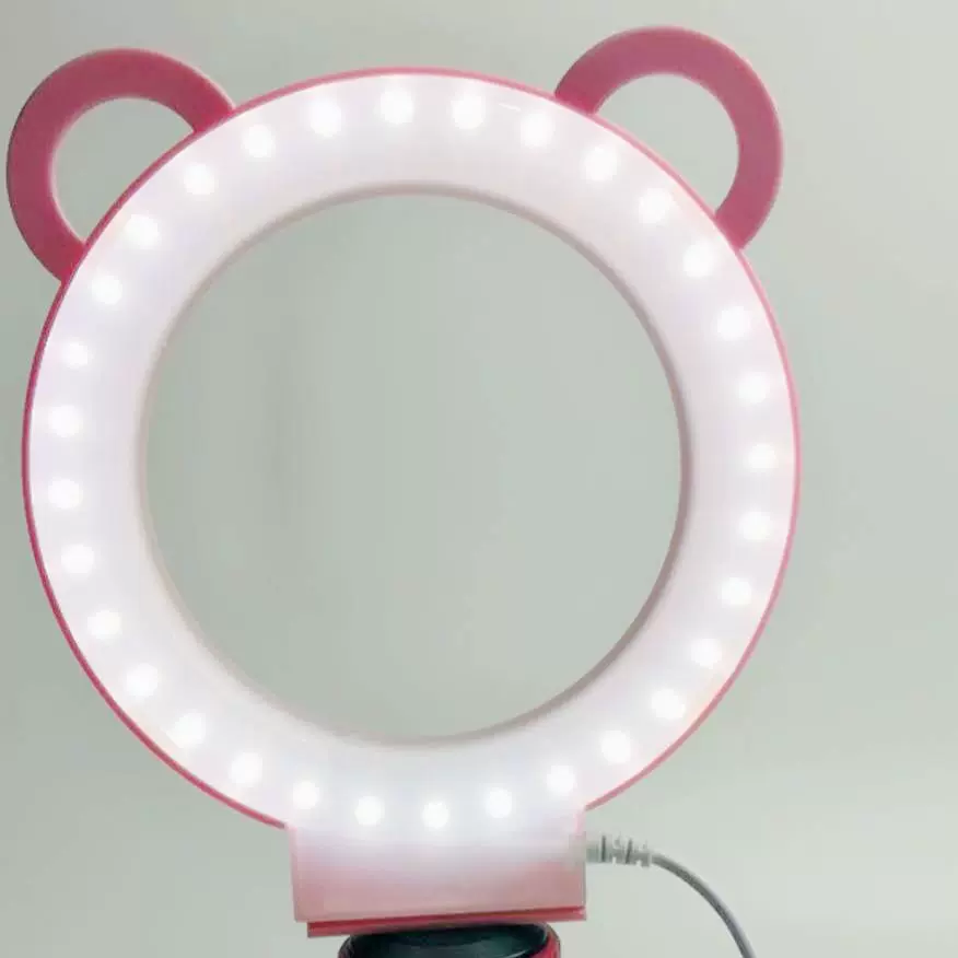 6寸补光灯 卡通日系网红抖音高清瘦脸环形LED灯 主播直播美颜灯