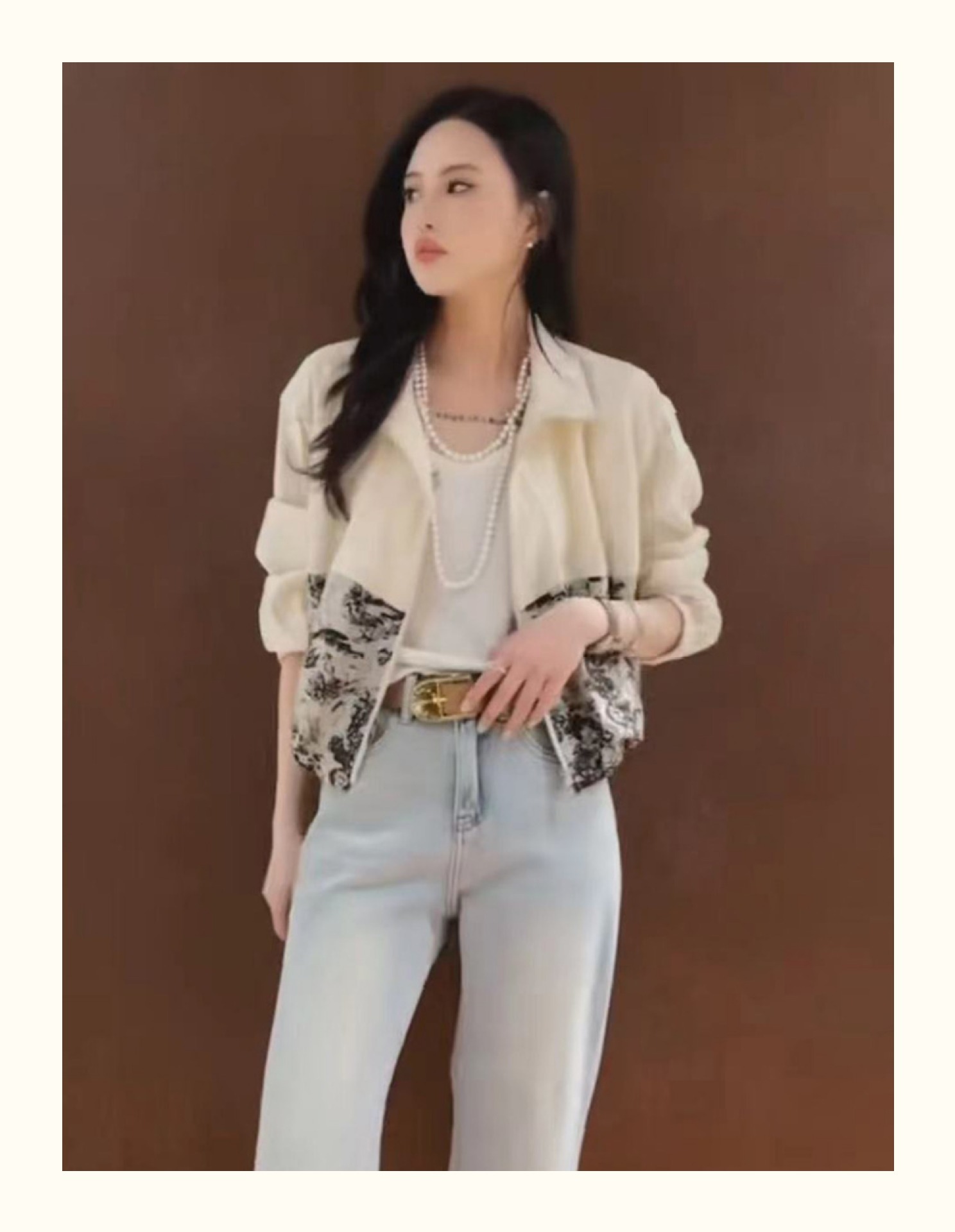 Color Block Zipper Jacket