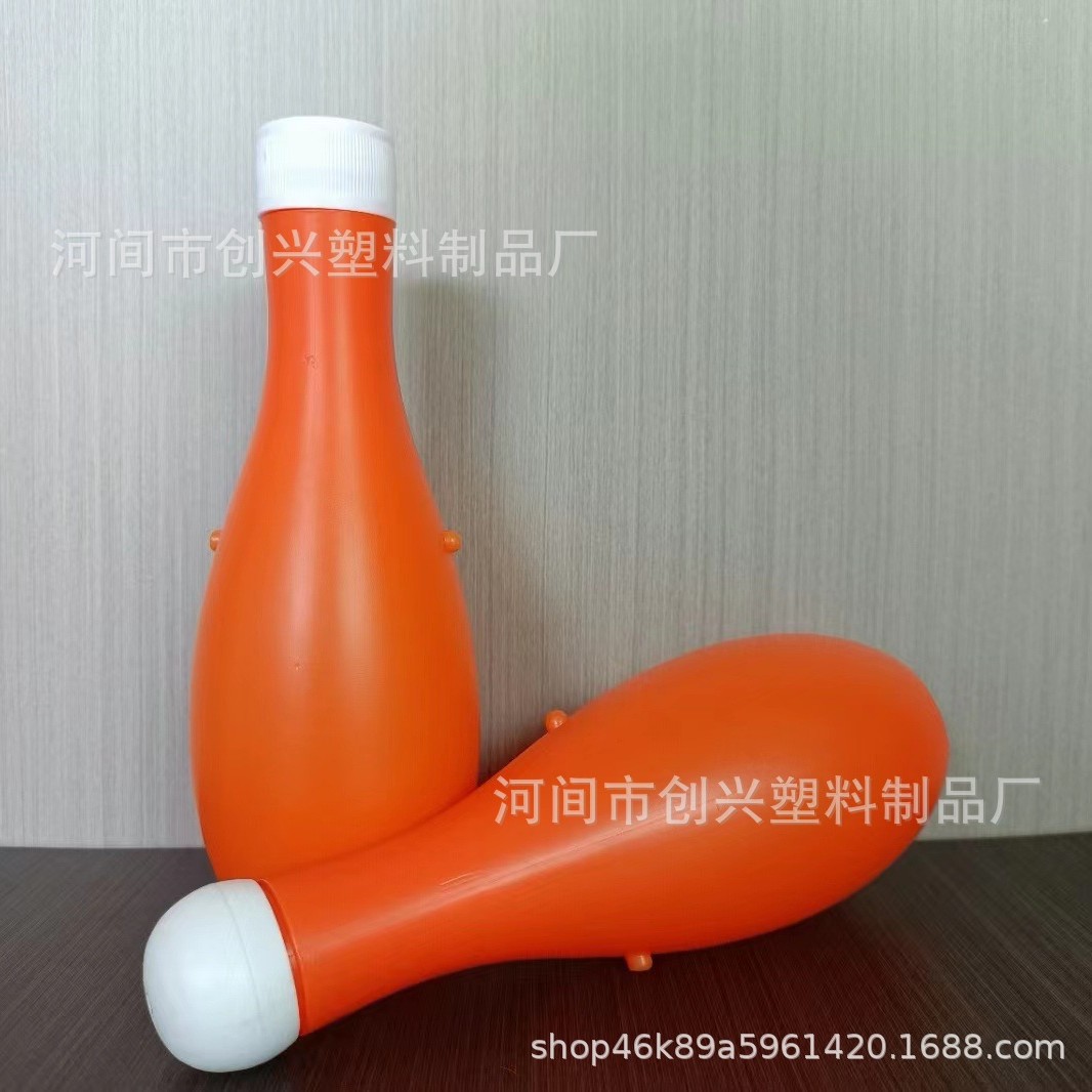 新款pp洁厕灵瓶马桶清洁剂瓶棒球瓶300ml保龄球瓶子蓝泡泡瓶子