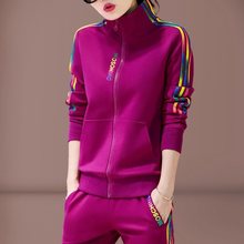 运动套装女春秋季2022新款韩版时尚衣服休闲卫衣宽松两件套运动服