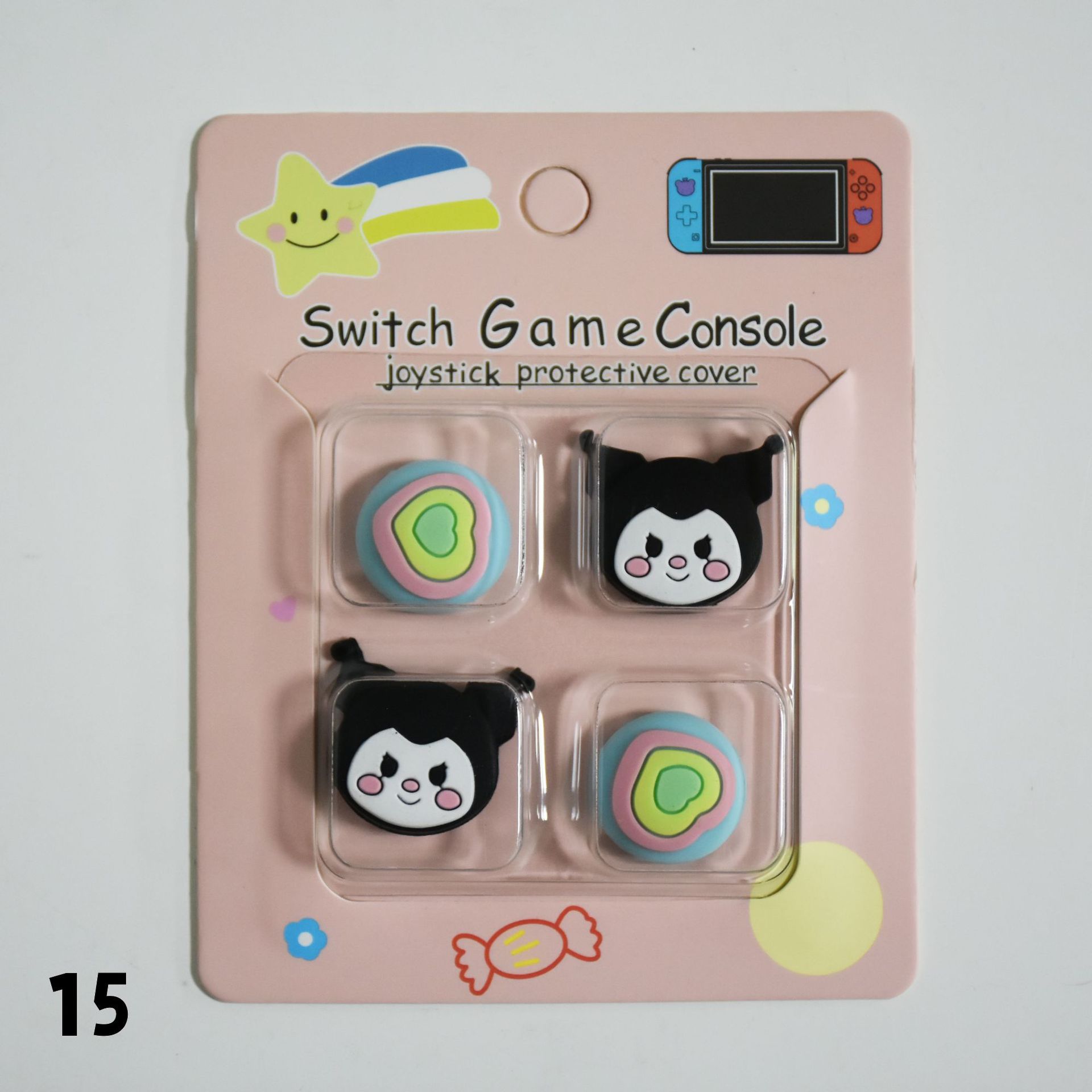 Tapa basculante de silicona de Nintendo Switch de dibujos animados NS Lite tapa basculante tapa protectora mango tapa protectora basculante