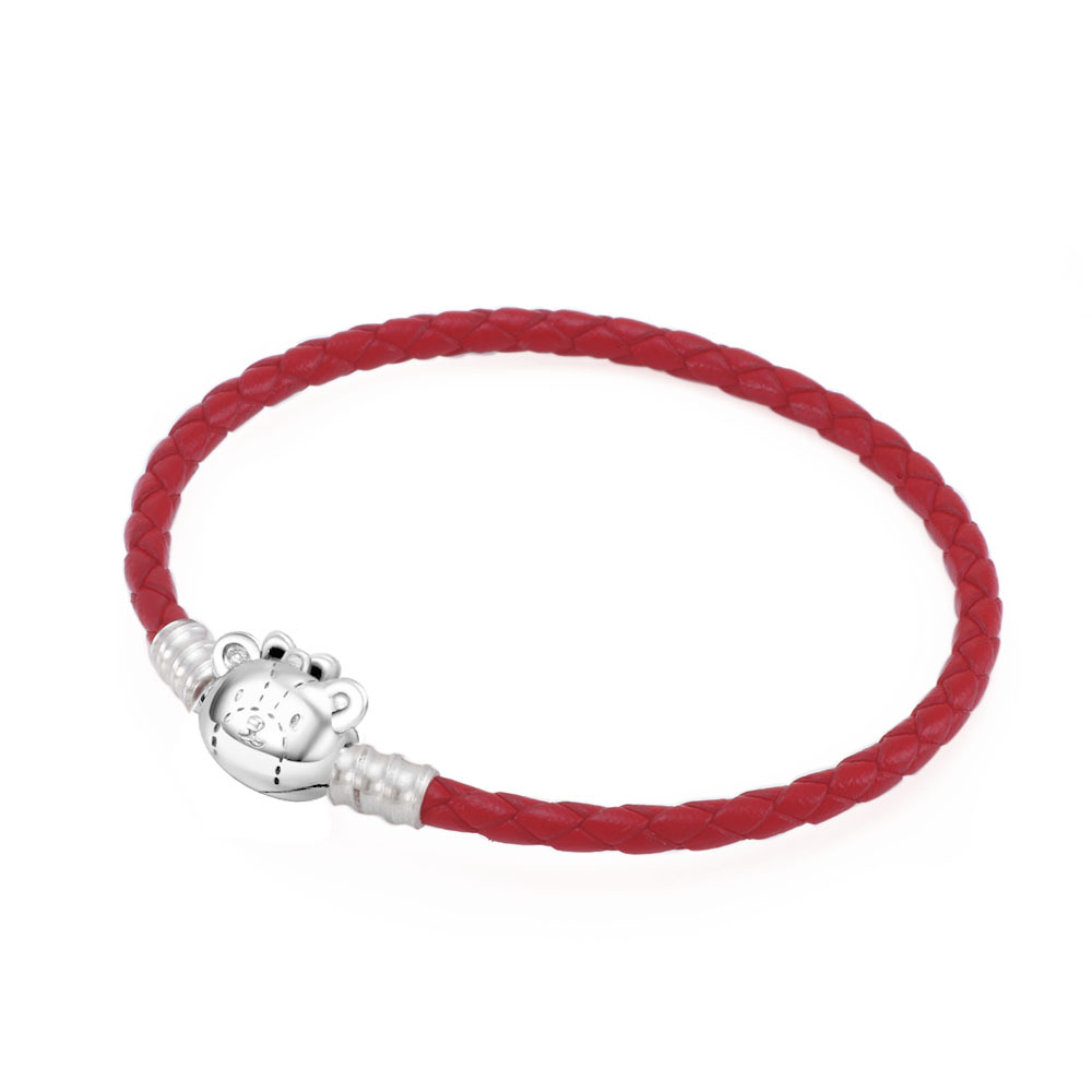 Pulsera de plata 925 con diseño de gato KT de Panjiapeng, estilo coreano, accesorios de joyería con diseño de oso vietnamita para mujer