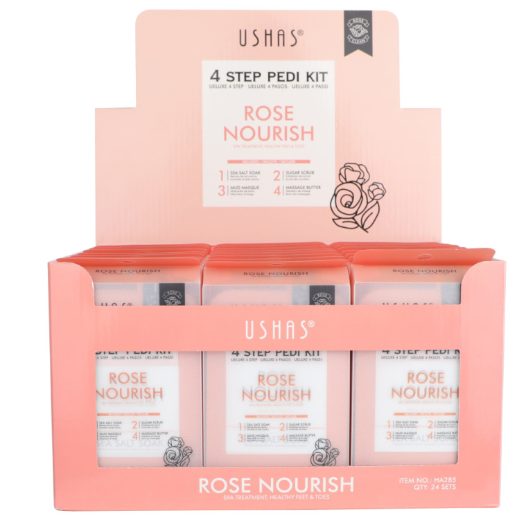 USHAS Spot transfronterizo europeo y americano exfoliante de pies sal de baño exfoliante piel blanca HA283HA284HA286