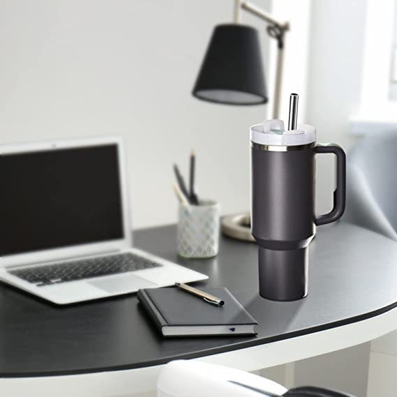 Paja de acero inoxidable 304 paja metal leche té bebida agua taza paja Transfronteriza 40/30oz taza de reemplazo de taza de coche