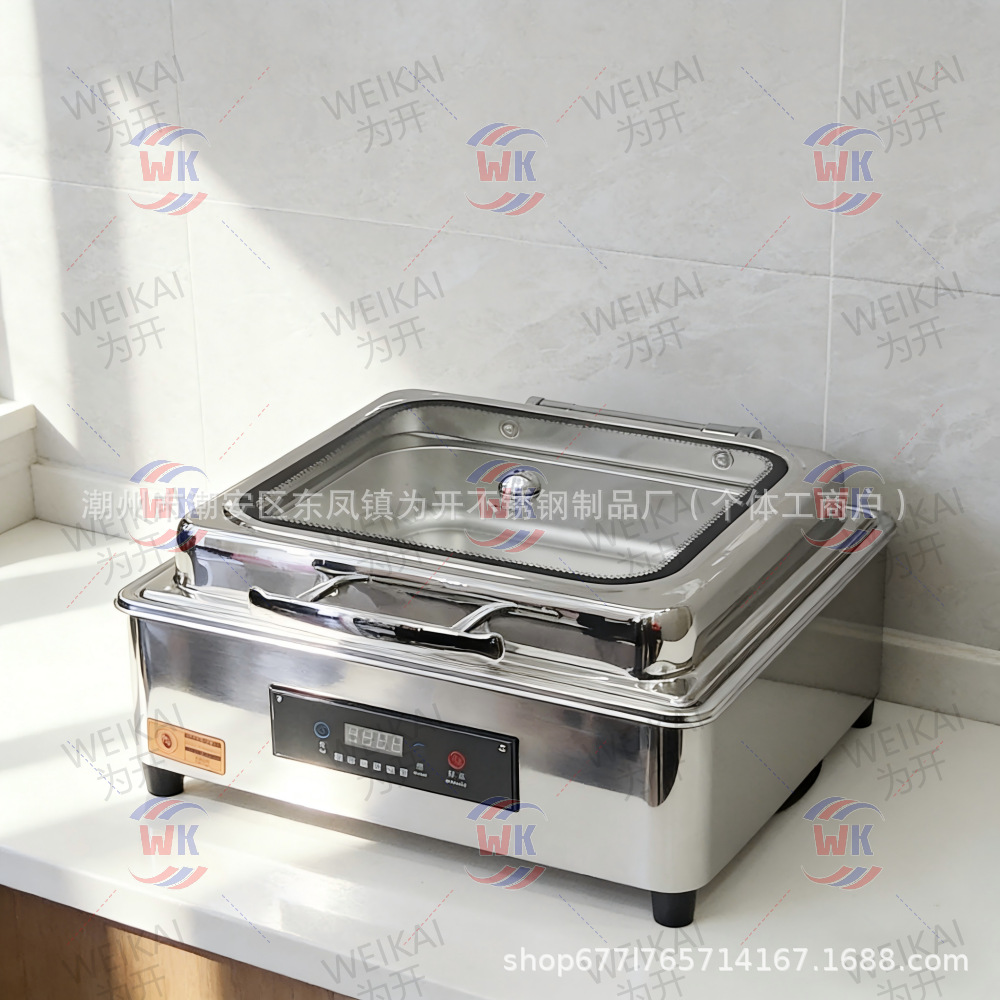 Horno de aislamiento térmico buffet de grano de madera horno de calentamiento eléctrico comercial horno de Buffy eléctrico inteligente CNC horno de calentamiento eléctrico de restauración hotelera hidráulico 9L