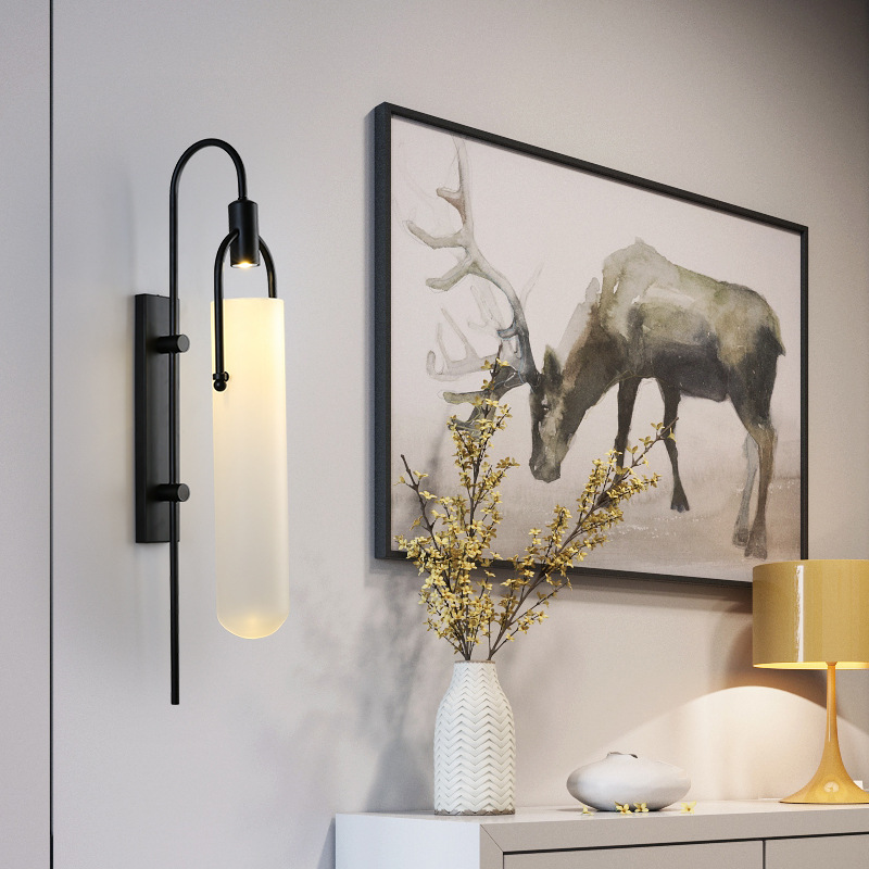 Nordic Minimalist Creative Atmosphere Post-modern Bedside Lamp Living Room Bedroom Corridor Aisle Staircase Bedroom Nordic Lamps