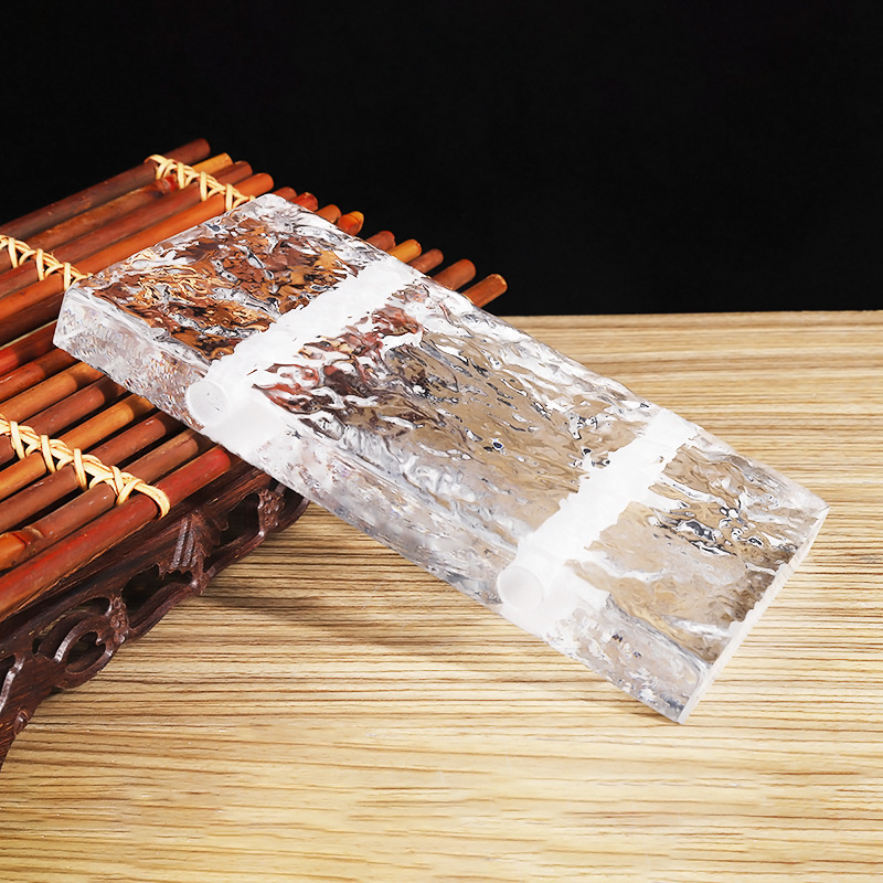 Transparente de doble cara ladrillo de cristal ladrillo de burbuja cuadrada puerta de entrada pared de mampostería ladrillo de cristal sólido ladrillo de cristal ladrillo de vidrio