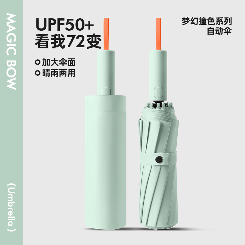 128骨遮阳伞女折叠高级感男士加大自动太阳伞防晒晴雨两用伞|undefined