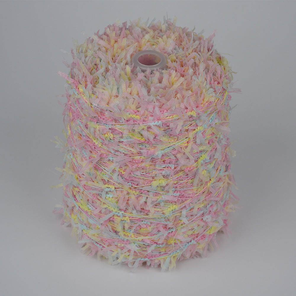 纸片三朵小马尾纱 无纺布三马尾蝴蝶纱纸片纱马尾纱小香风