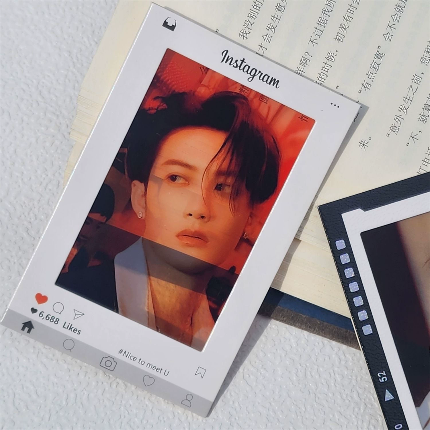 3inch вертикальная пленка Xiaohongshu с переворотом света и тени, красочная пленка, ID-карта, фото, креативный подарок, сделай сам